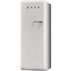 Smeg FAB28YB1 60cm 'Retro Style' Fridge and Ice Box in White with Left Hand Hinge